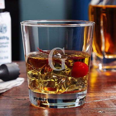 Engraved Cocktail On the Rocks Glass