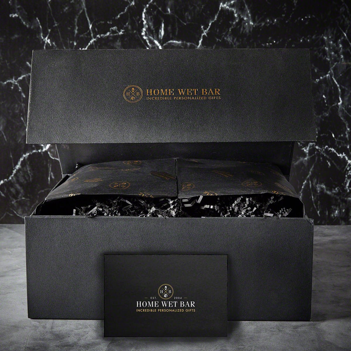 Engraved Gin and Tonic Gift Set with Cocktail Glasses & Luxury Box - 6pc