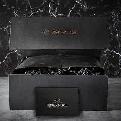 Engraved Gin and Tonic Gift Set with Cocktail Glasses & Luxury Box - 6pc