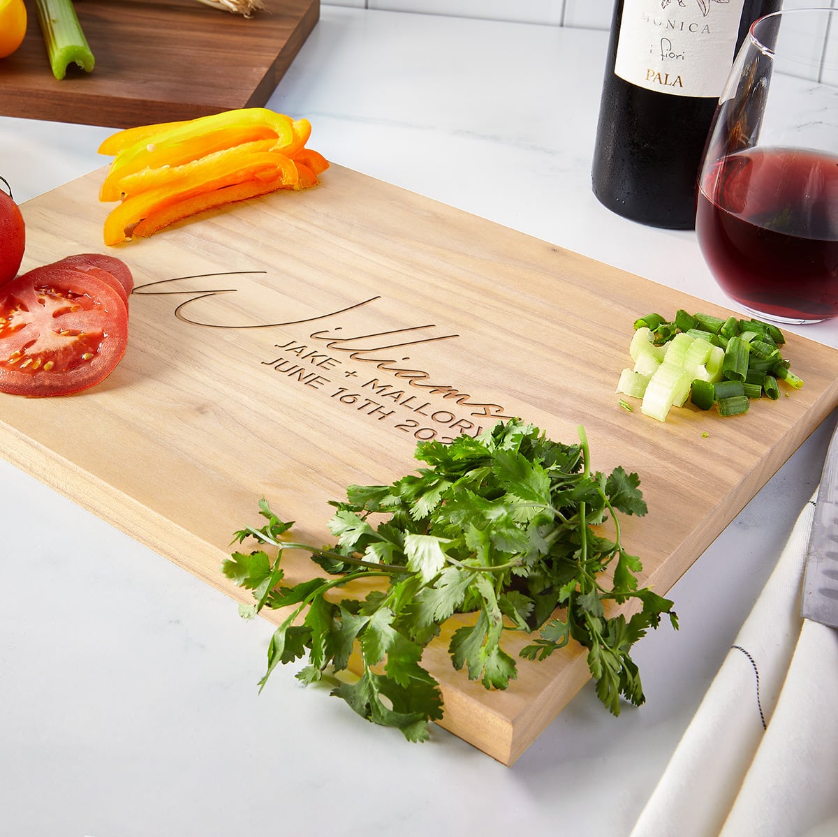 Engraved Maple Cutting Board - Standard (0.75in Thick)