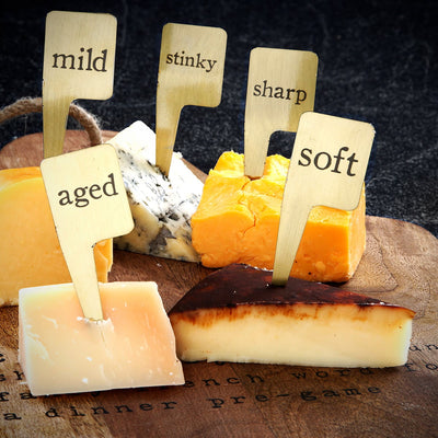 Fancy French Charcuterie Board with Cheese Markers