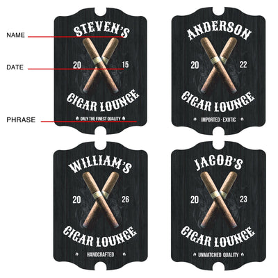 Finest Quality Cigar Personalized Wall Sign