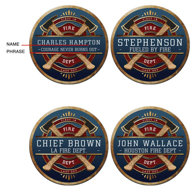 FireFighter Brotherhood Personalized Sign - Firefighter Gift