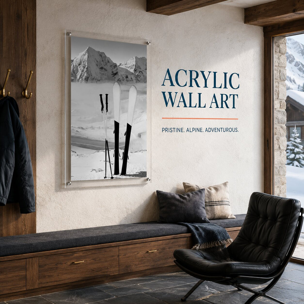 First Tracks Acrylic Wall Art Print