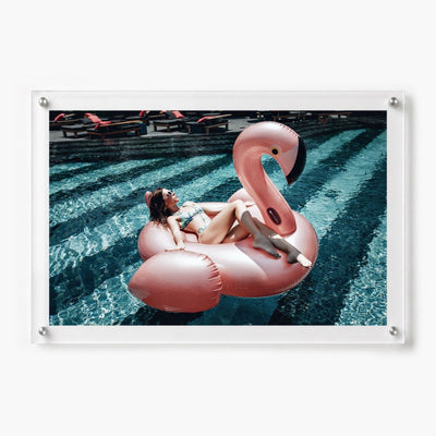 Flamingo Fling Acrylic Wall Art Print
