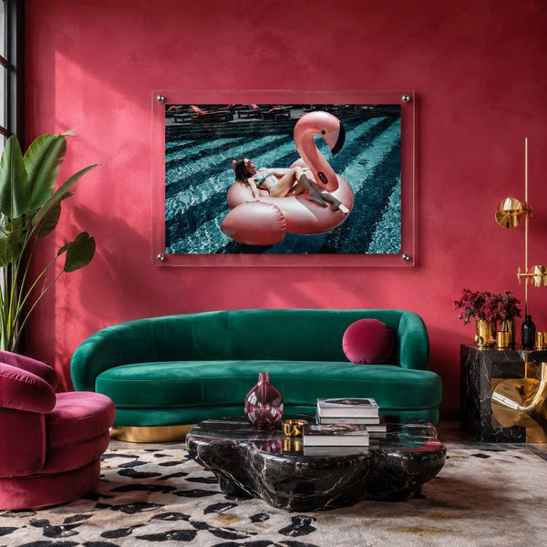 Flamingo Fling Acrylic Wall Art Print