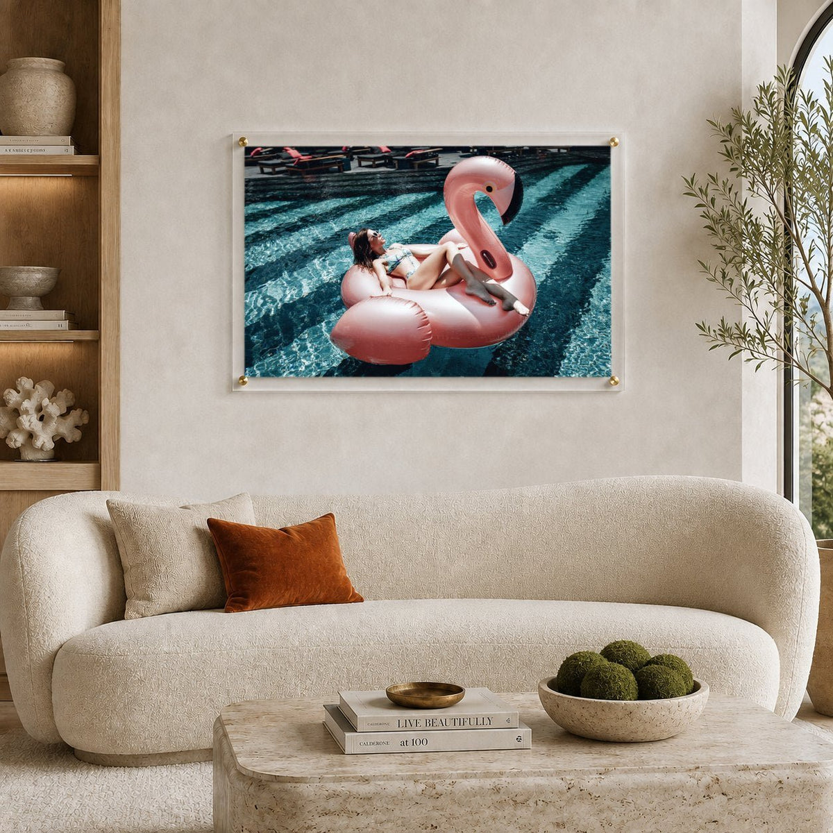 Flamingo Fling Acrylic Wall Art Print