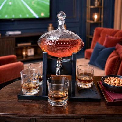 Football Whiskey Decanter Set