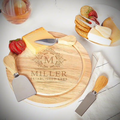 Huntington Charcuterie Gift Basket with Personalized Charcuterie Board