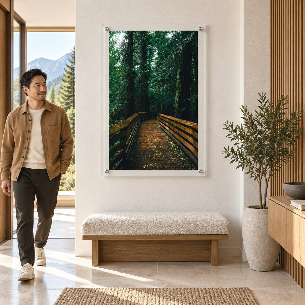 Into the Green Room Acrylic Wall Art Print