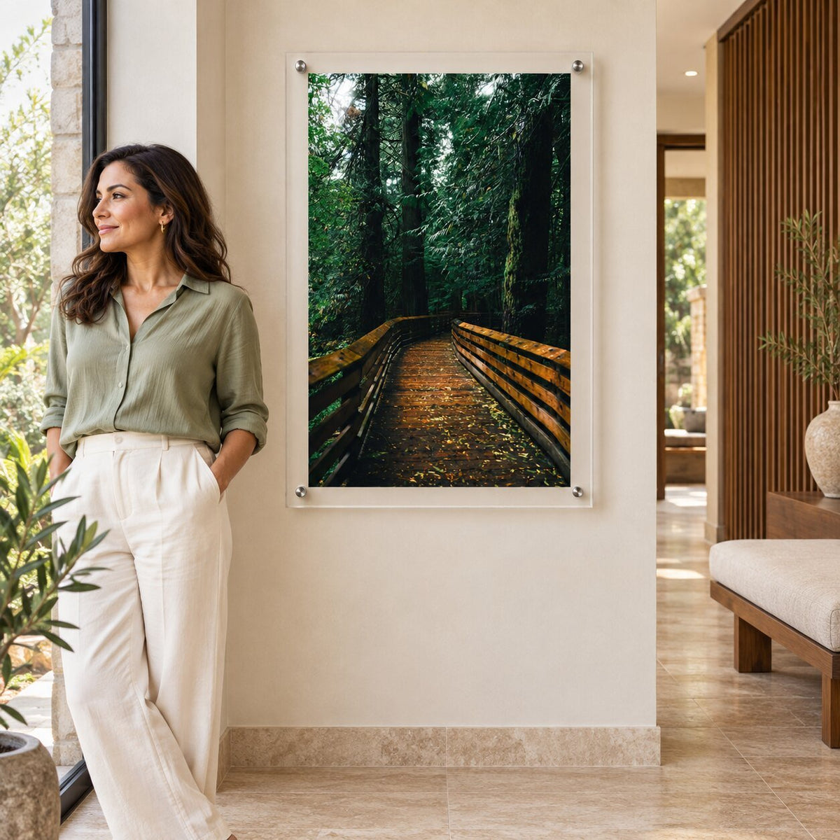 Into the Green Room Acrylic Wall Art Print