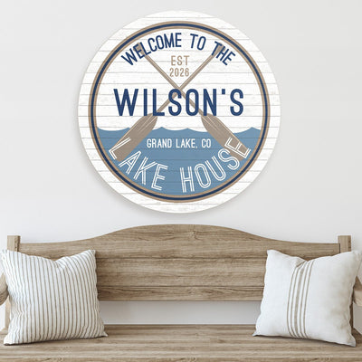 Making Waves Custom Lake House Sign