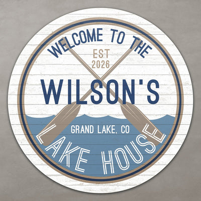 Making Waves Custom Lake House Sign