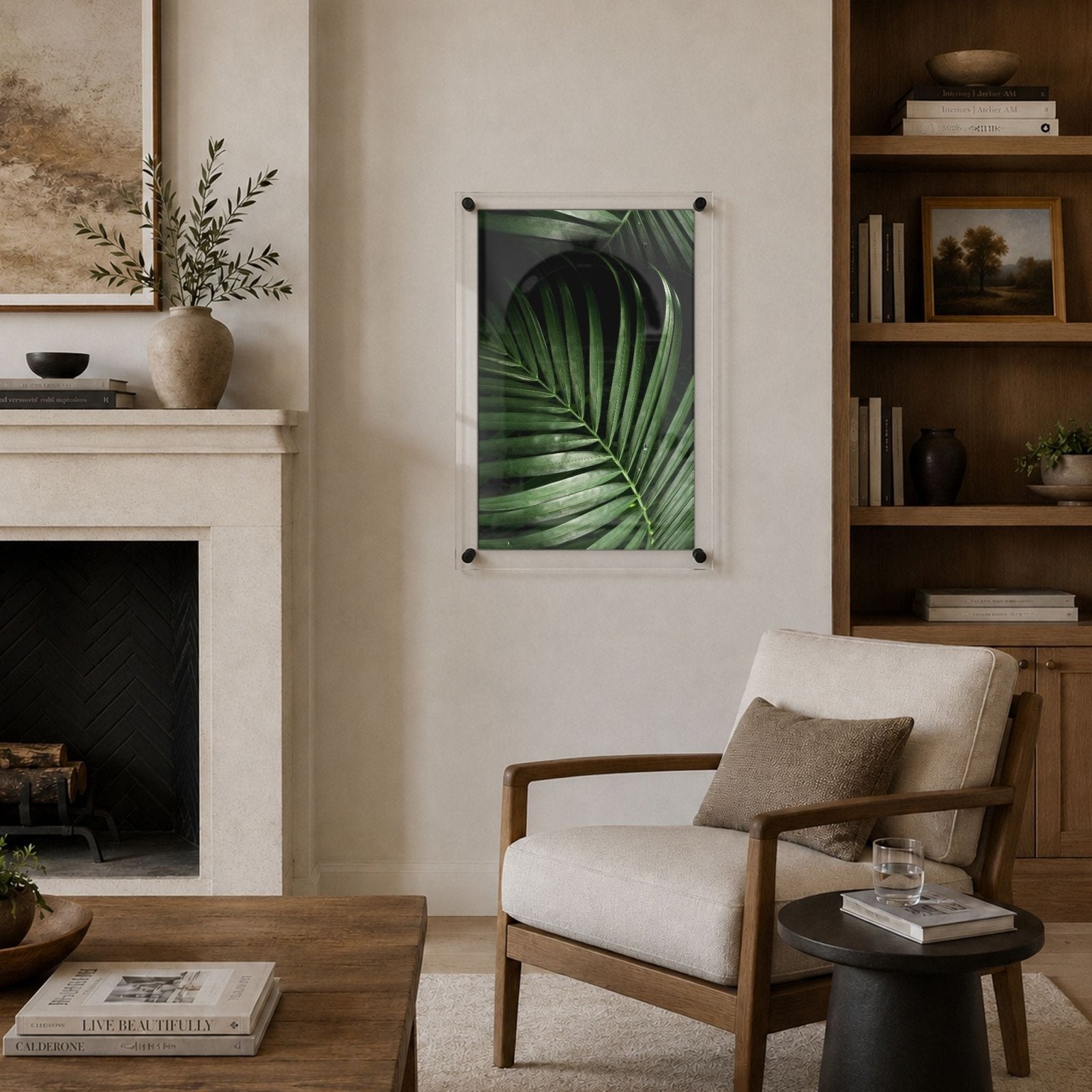 Midnight Palm Acrylic Wall Art Print