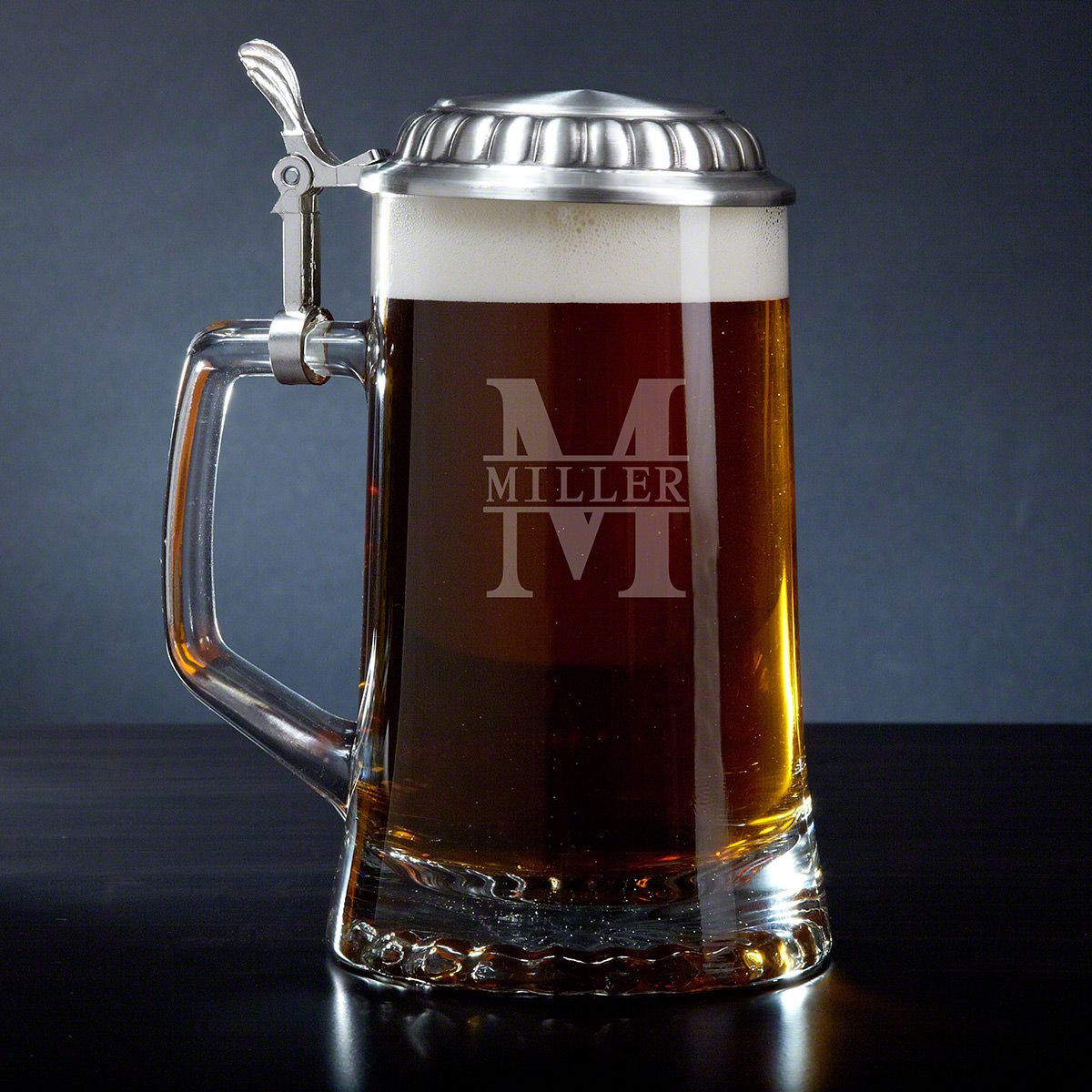Personalized Flat-Lid German Beer Stein