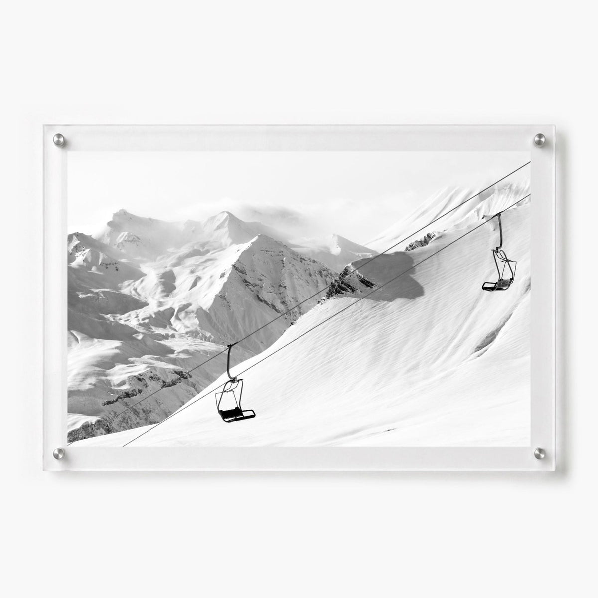 Only Up from Here Black & White Acrylic Wall Art Print