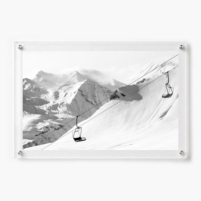 Only Up from Here Black & White Acrylic Wall Art Print