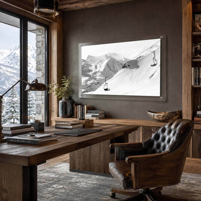 Only Up from Here Black & White Acrylic Wall Art Print