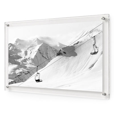 Only Up from Here Black & White Acrylic Wall Art Print