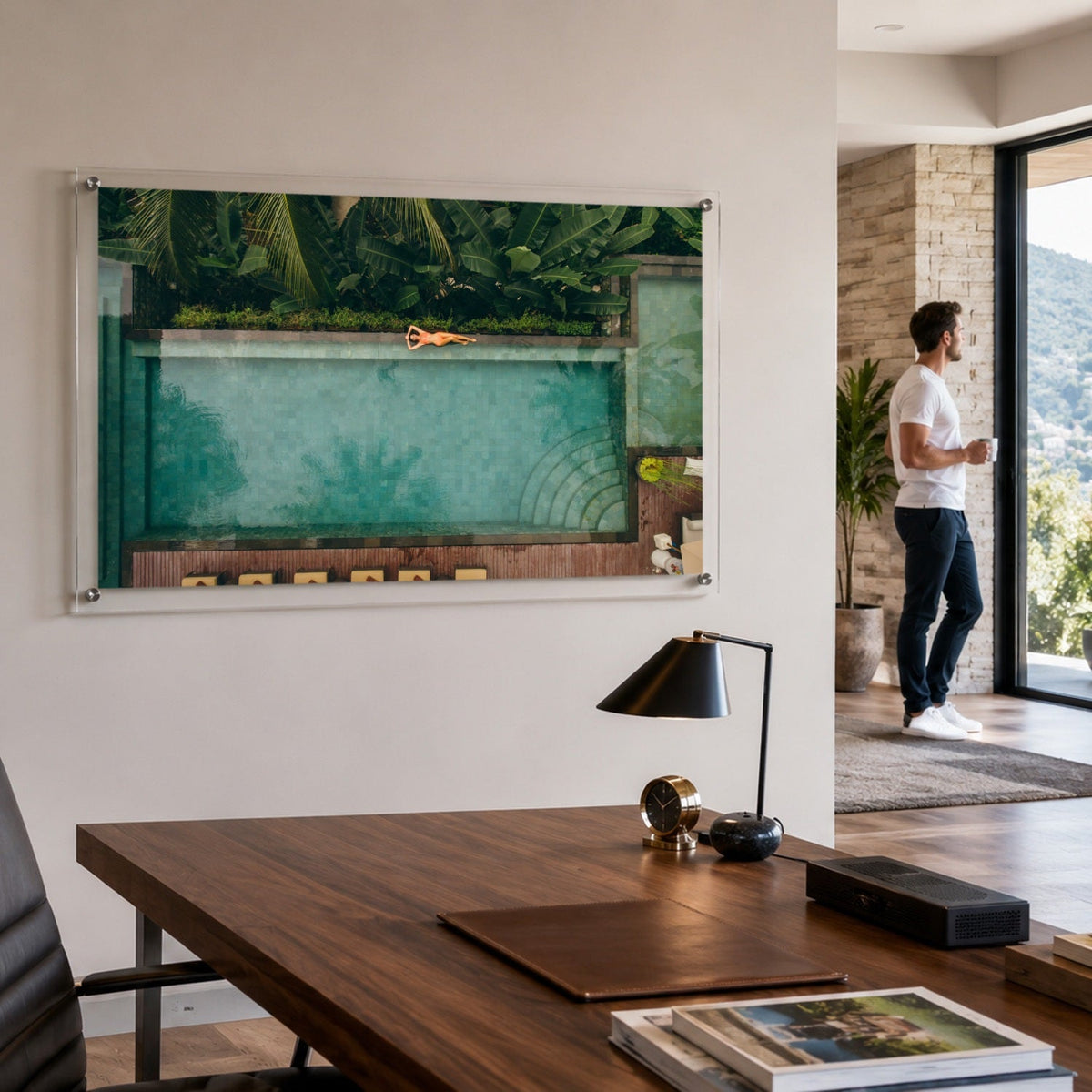 Palm & Circumstance Acrylic Wall Art Print - Horizontal