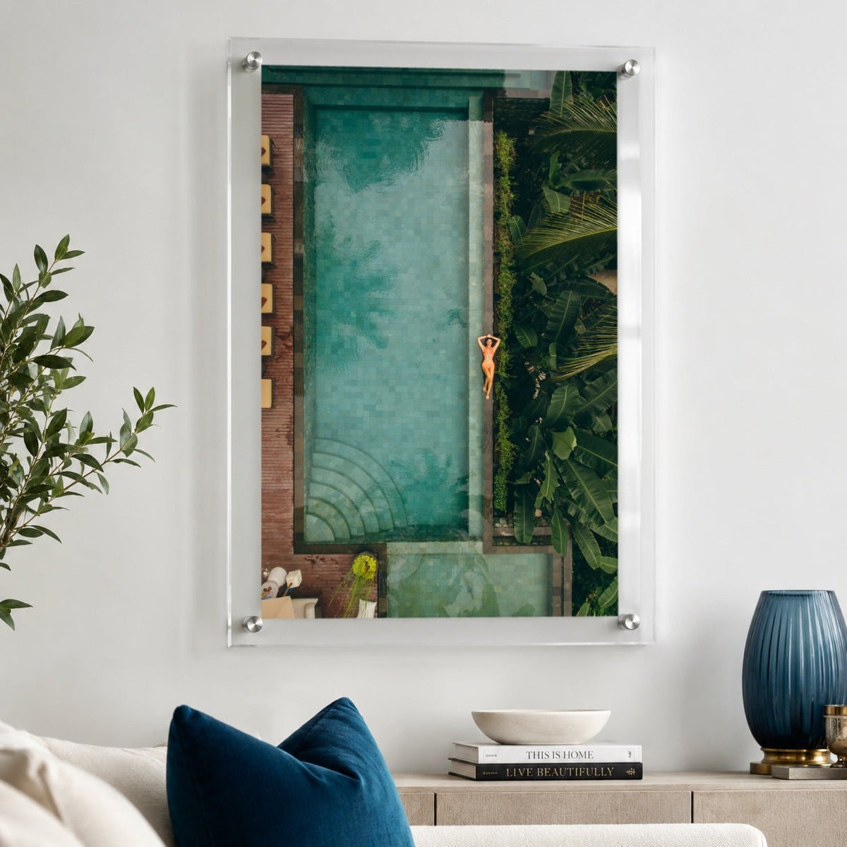 Palm & Circumstance Acrylic Wall Art Print - Vertical