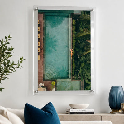 Palm & Circumstance Acrylic Wall Art Print - Vertical
