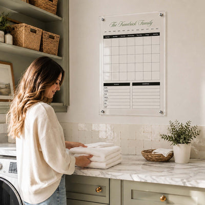 Personalized Acrylic Family Wall Calendar
