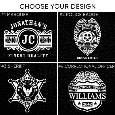Personalized Argos Decanter Set Sheriff Gifts
