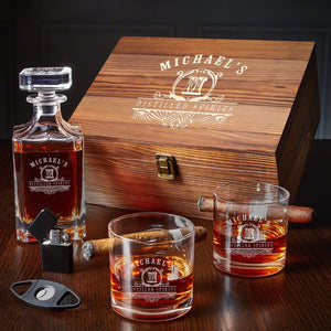 Two Glasses + Decanter + Box