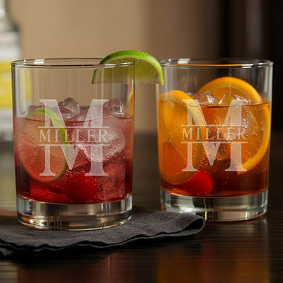 Personalized Cocktail Glasses, Set of 2