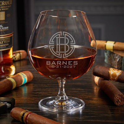 Personalized Cognac Brandy Snifters