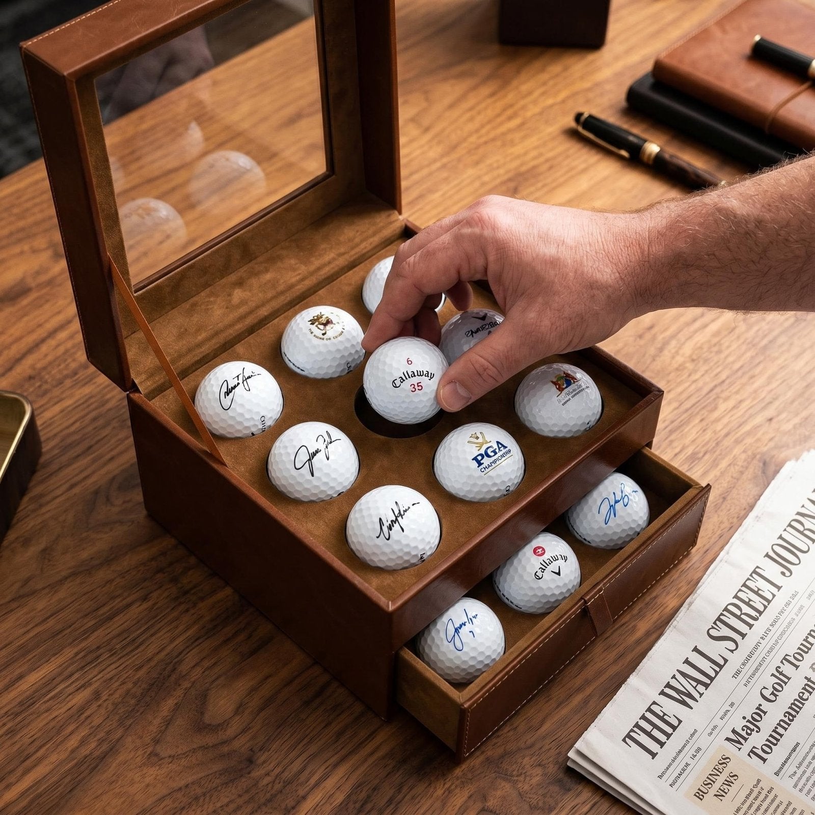 Personalized Golf Ball Collector Box