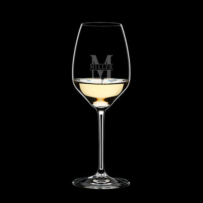 Personalized Riedel Wine Glasses, Riesling/White Wine - Set of 4