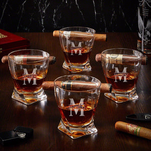 Set of Four Twist Glass