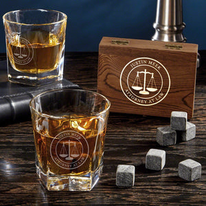 2 Glasses + Stones +  Box