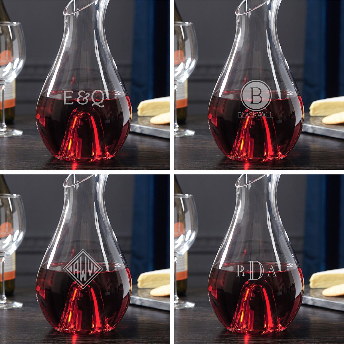 Personalized Wine Decanter and Glasses - Gift for Wine Lovers