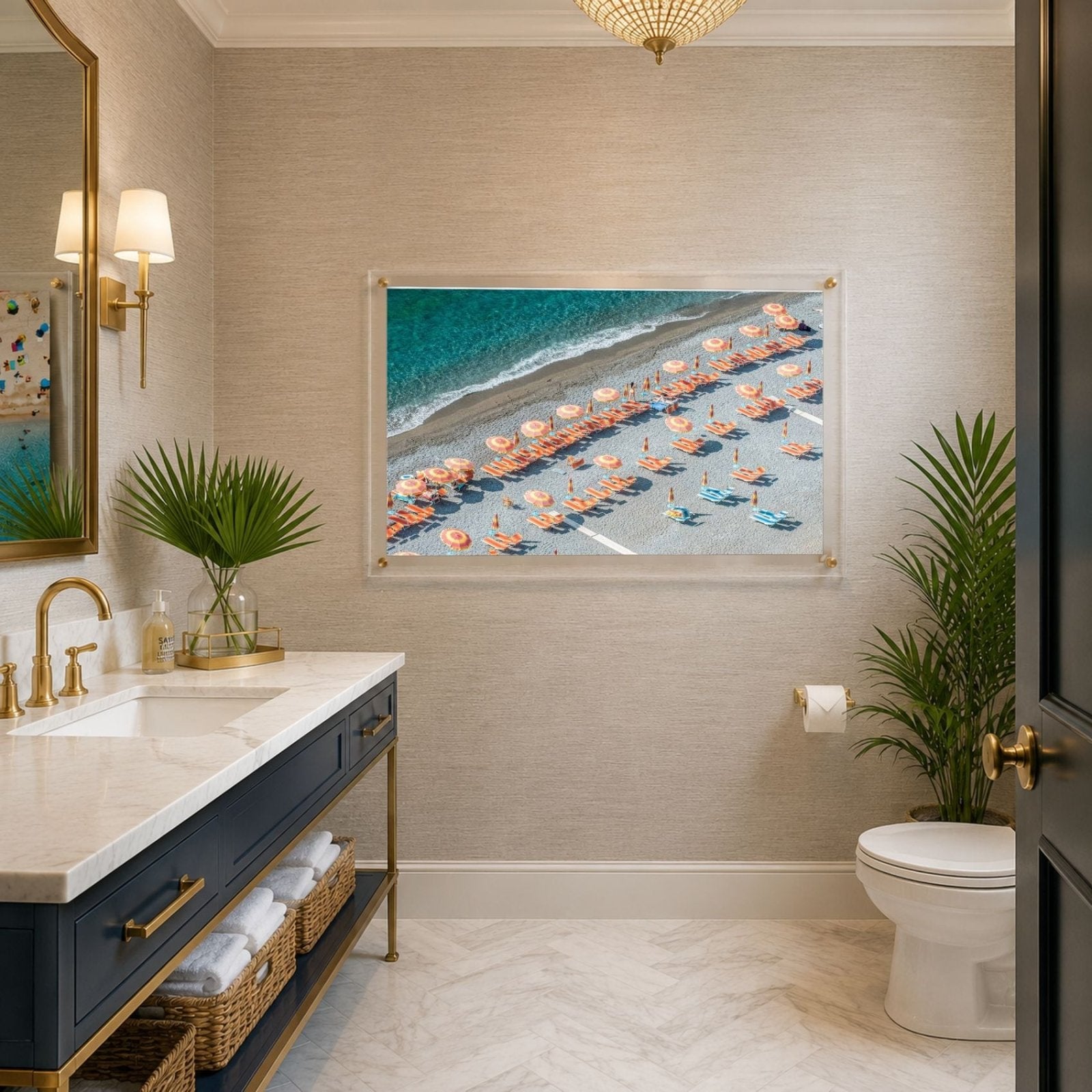 Reserved in Positano Acrylic Wall Art Print