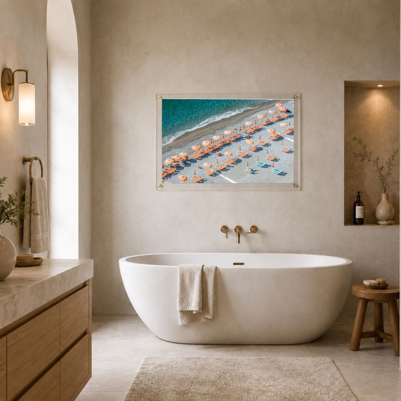 Reserved in Positano Acrylic Wall Art Print
