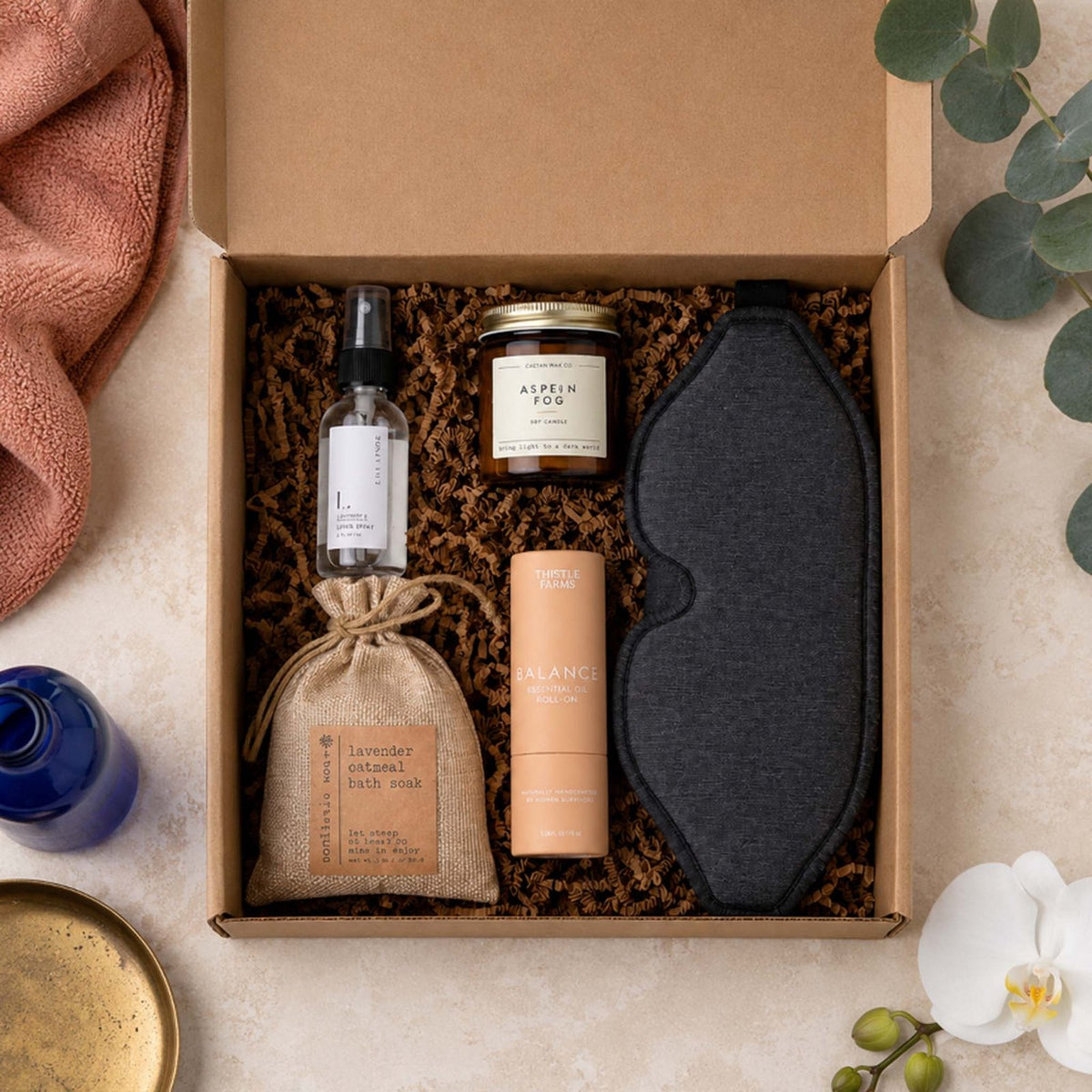 Rest & Restore Self-Care Gift Basket