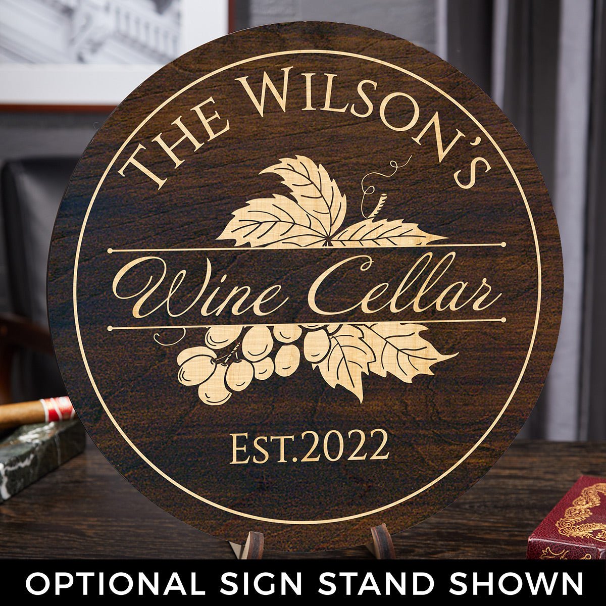 Rhone Valley Personalized Wine Cellar Sign (Signature Series)