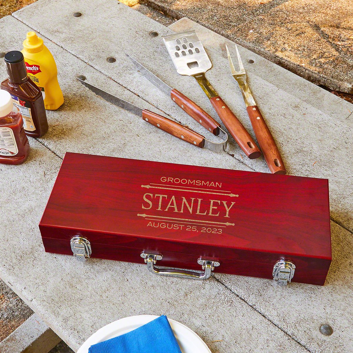 Rosewood Personalized Grilling Tools
