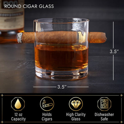 oxley round cigar glass details and measurements