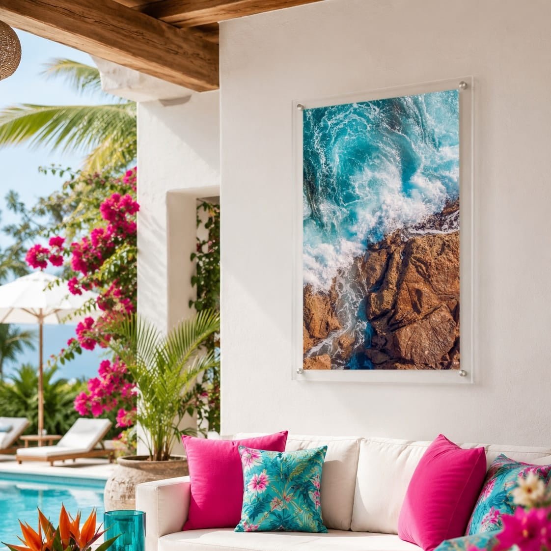 Salt Meets Stone I Acrylic Wall Art Print