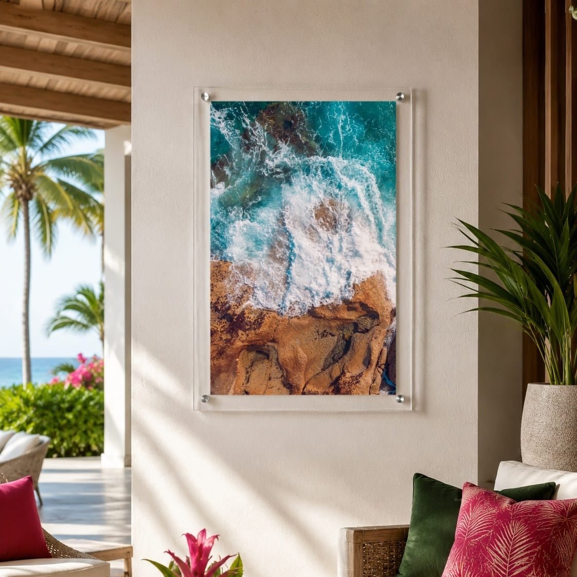 Salt Meets Stone II Acrylic Wall Art Print