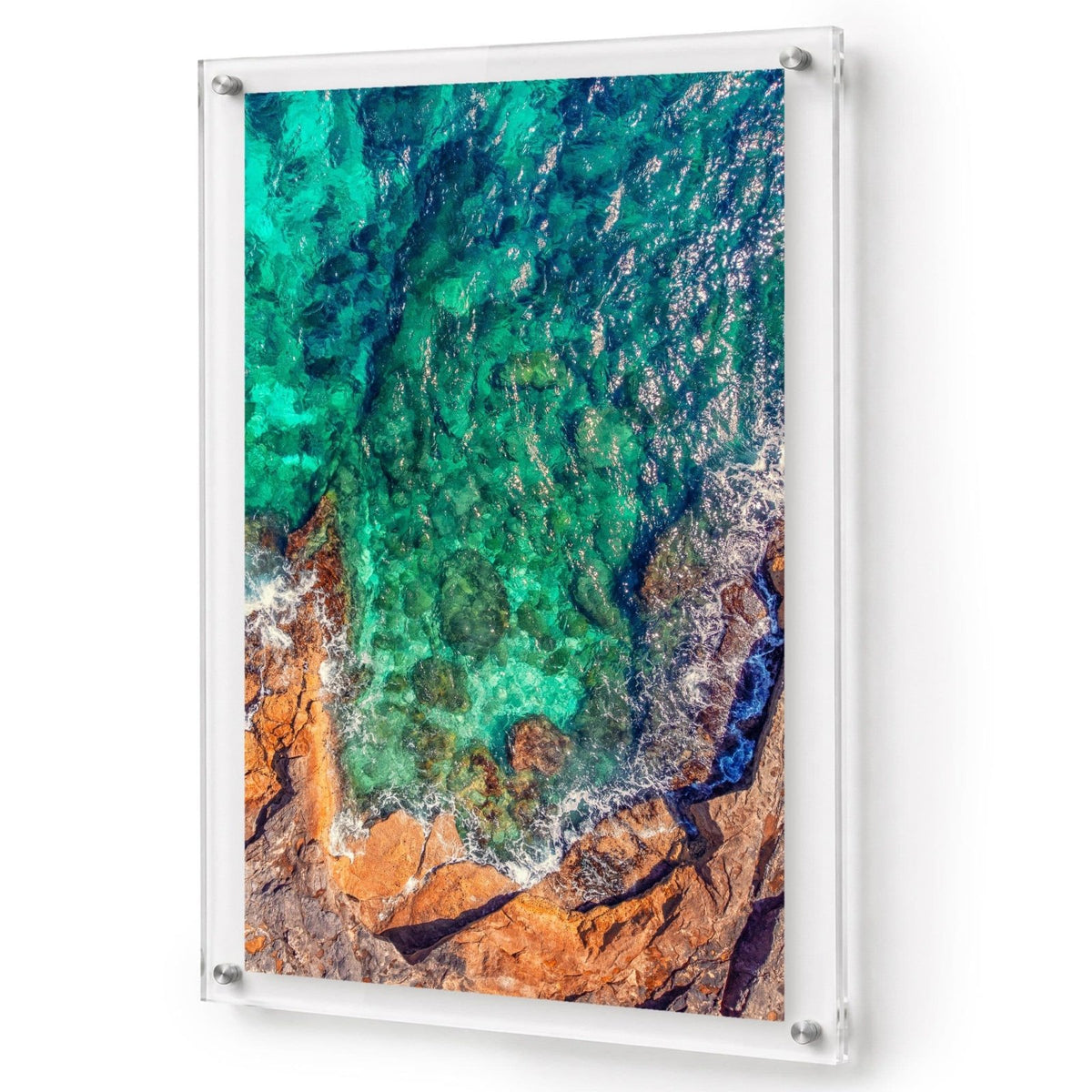 Sea Glass Shore Acrylic Wall Art Print