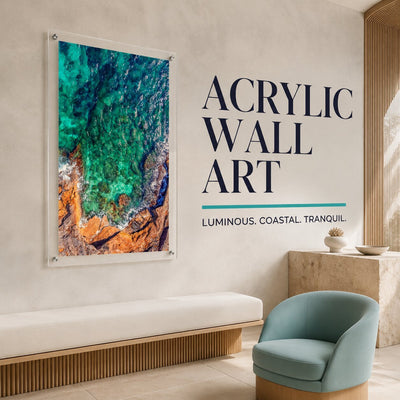 Sea Glass Shore Acrylic Wall Art Print