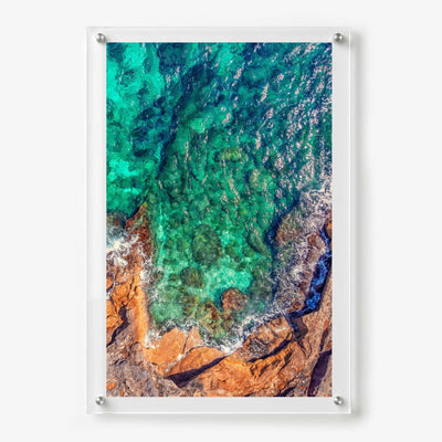 Sea Glass Shore Acrylic Wall Art Print