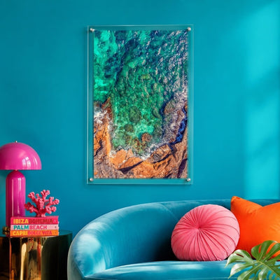 Sea Glass Shore Acrylic Wall Art Print