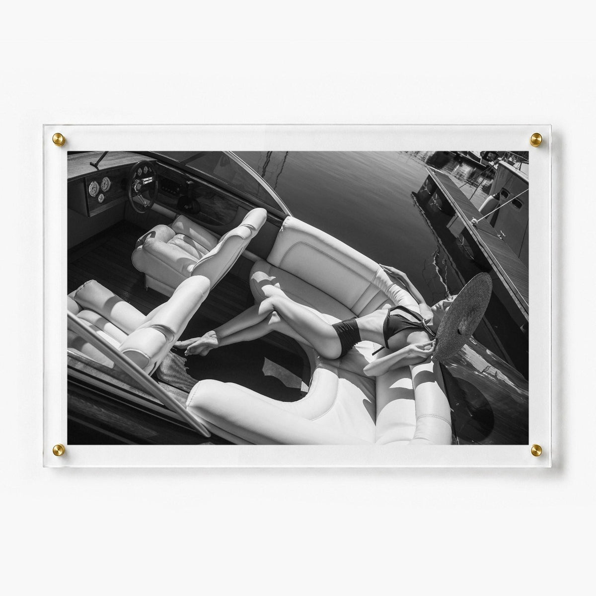 Sea La Vie Black & White Acrylic Wall Art Print