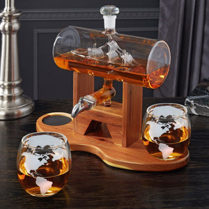 Decanter + Two Glasses